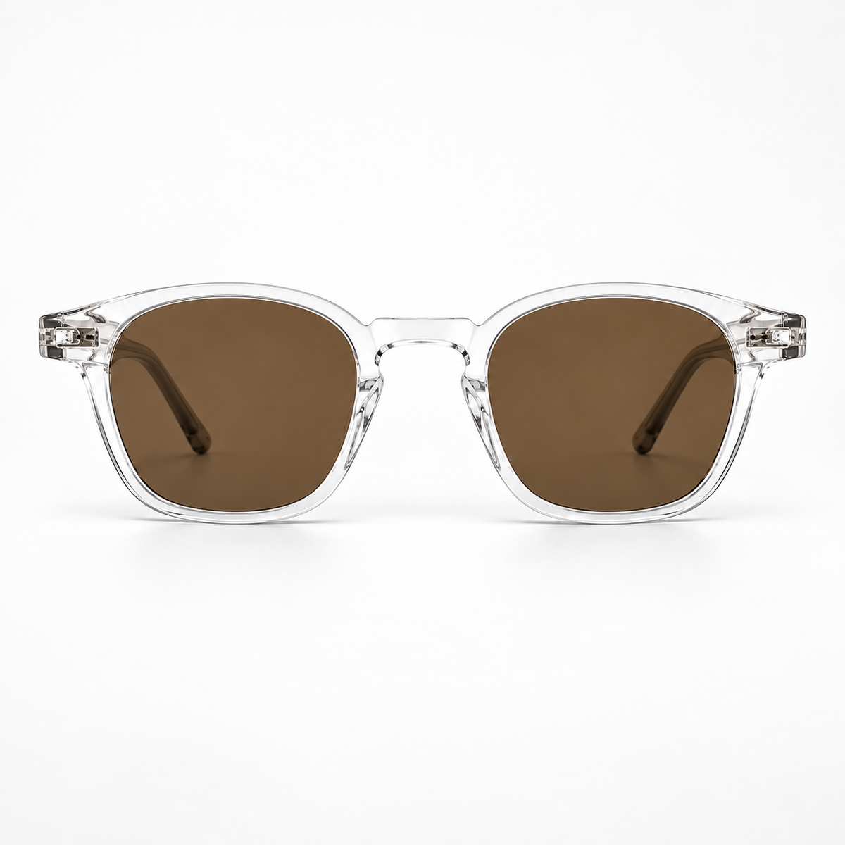 Óculos de sol Palma Cristal Sunfeel, transparente em TR90 com lente marrom