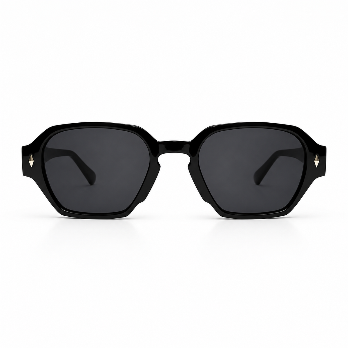 Óculos de sol Palma Elite Sunfeel, hexagonal em acetato com lente degradê