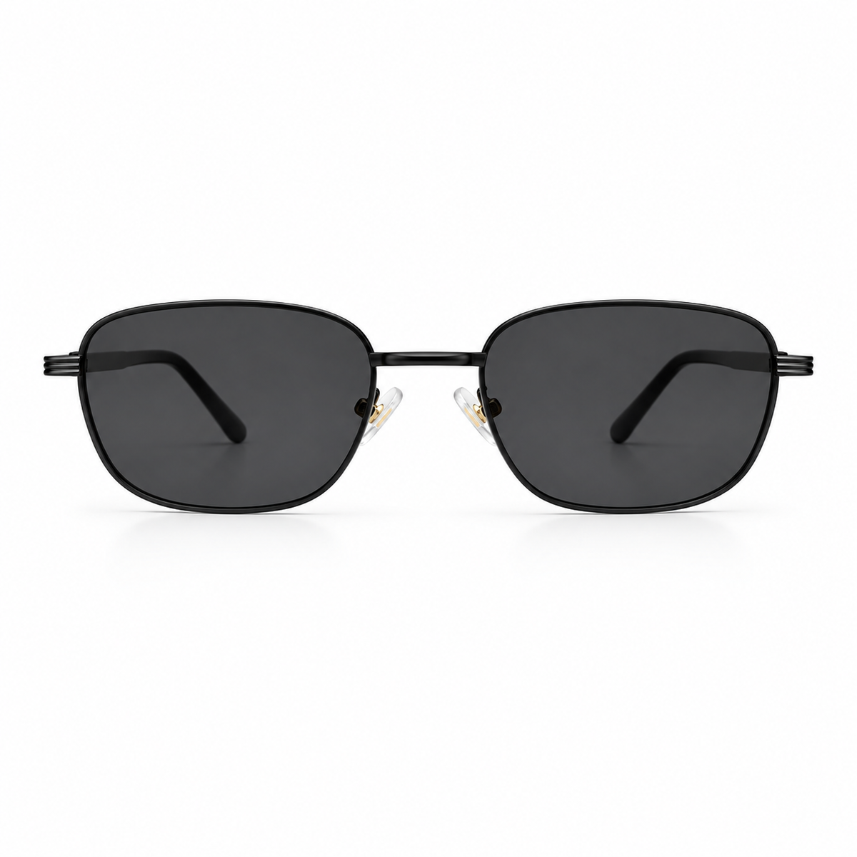 Óculos de sol Palma Nero Sunfeel, geométrico em metal preto ultraleve — imagem 2